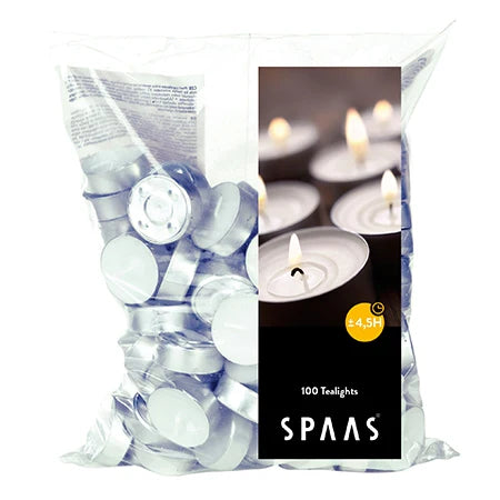 100 Pack 4-5 Hour Tealights