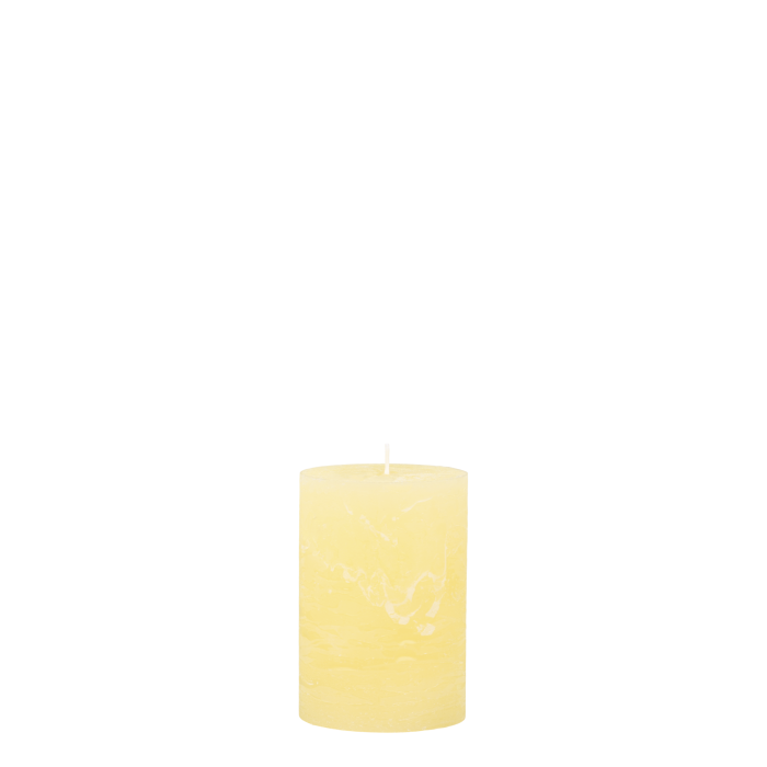 Melon Rustic Macon Pillar Candle 10cm