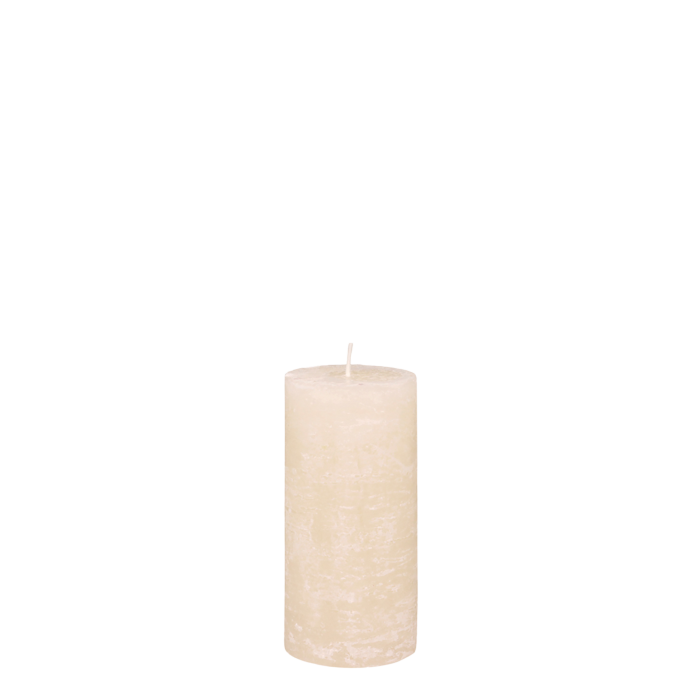 Nude Rustic Macon Pillar Candle 15cm