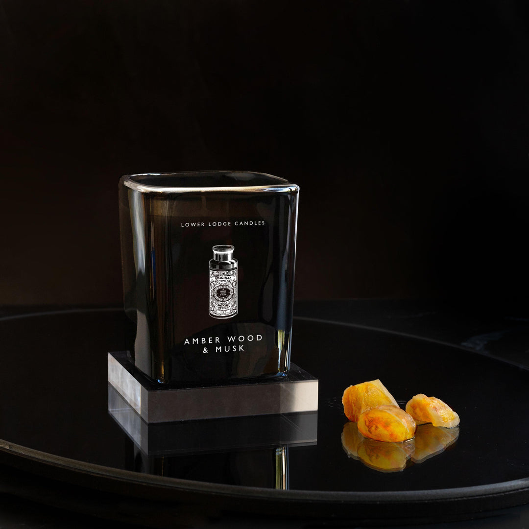 Amber Wood & Musk Home Scented Candle