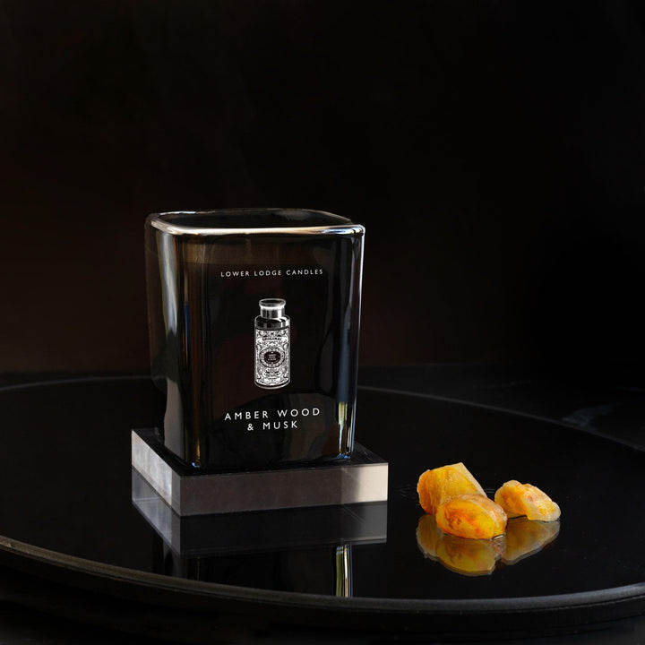 Amber Wood & Musk Home Scented Candle