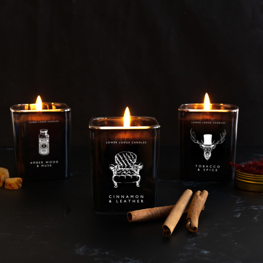Cinnamon & Leather Home Scented Candle