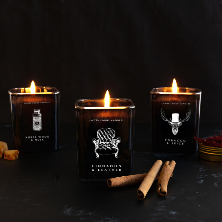 Cinnamon & Leather Home Scented Candle