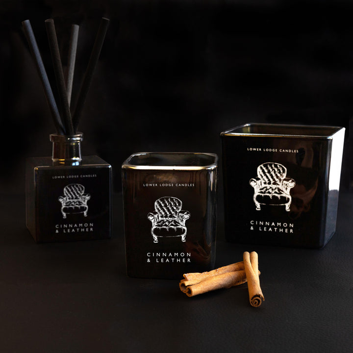 Cinnamon & Leather Home Scented Candle