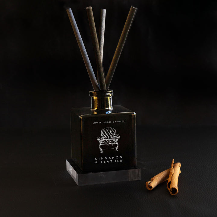 Cinnamon & Leather Scented Reed Diffuser