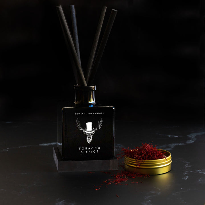 Tobacco & Spice Scented Reed Diffuser - Reed Diffuser - Lower Lodge Candles