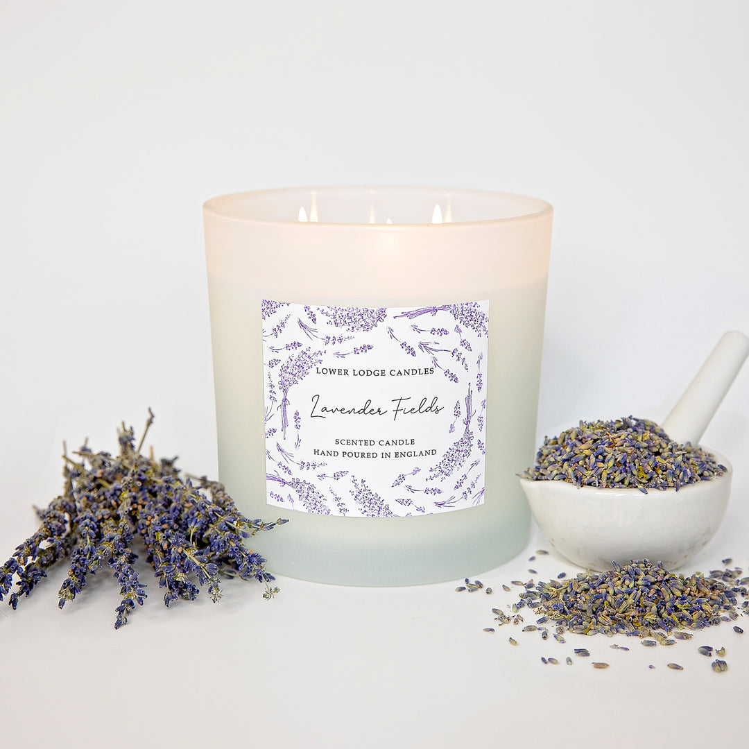 Lavender Fields 3 Wick Scented Candle