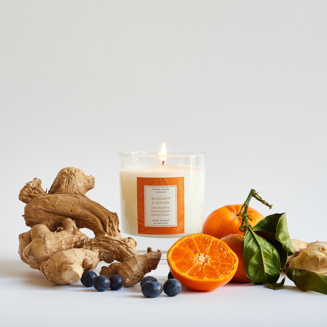 Mandarin & Ginger Home Scented Candle - Home Candle - Lower Lodge Candles