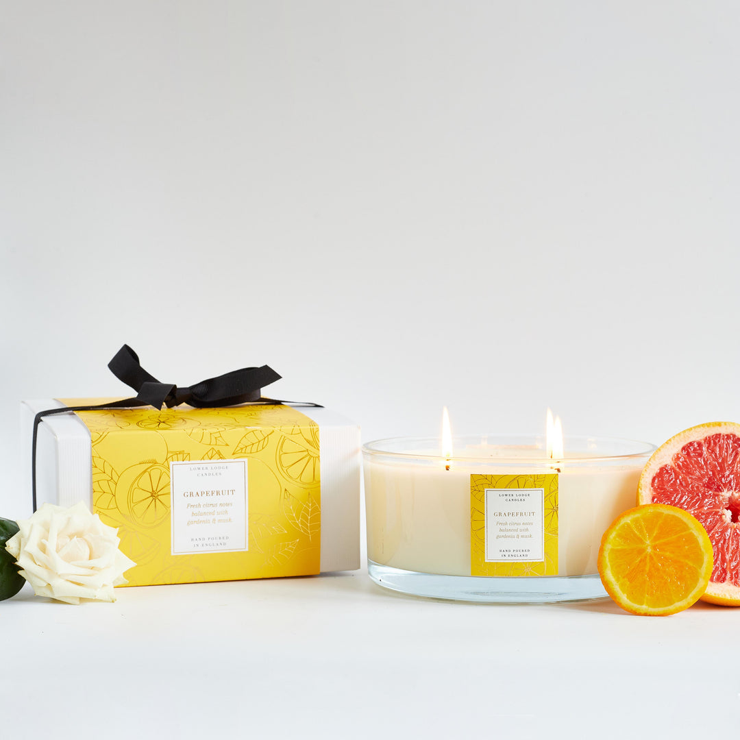 Grapefruit 740g Luxury Scented Candle - Luxury Candle - Lower Lodge Candles