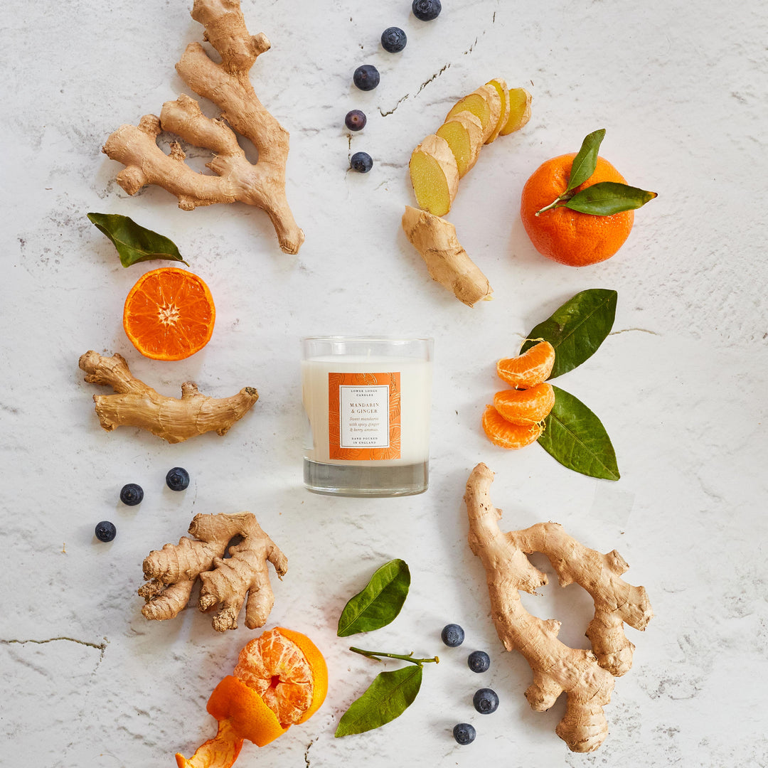 Mandarin & Ginger Home Scented Candle - Home Candle - Lower Lodge Candles