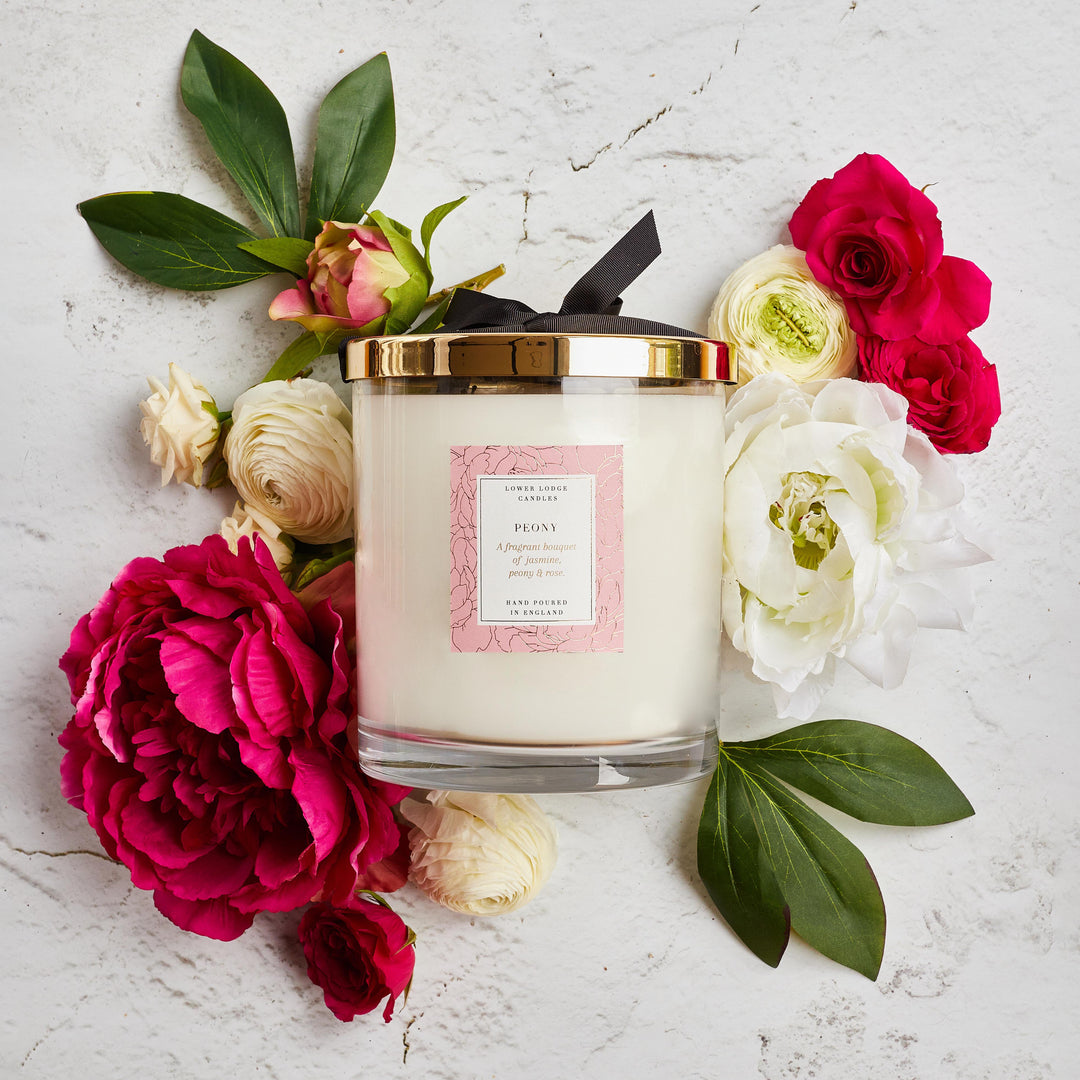 Peony 2kg Luxury Scented Candle - 2Kg - Lower Lodge Candles