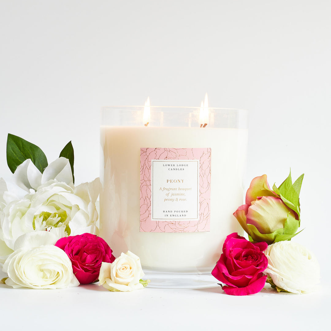 Peony 2kg Luxury Scented Candle - 2Kg - Lower Lodge Candles