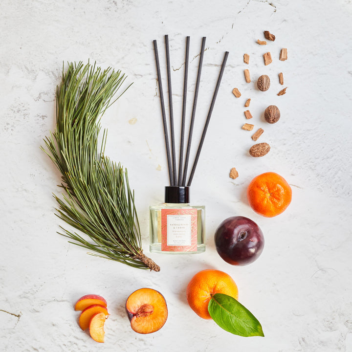 Sandalwood & Cedar Scented Reed Diffuser - Reed Diffuser - Lower Lodge Candles