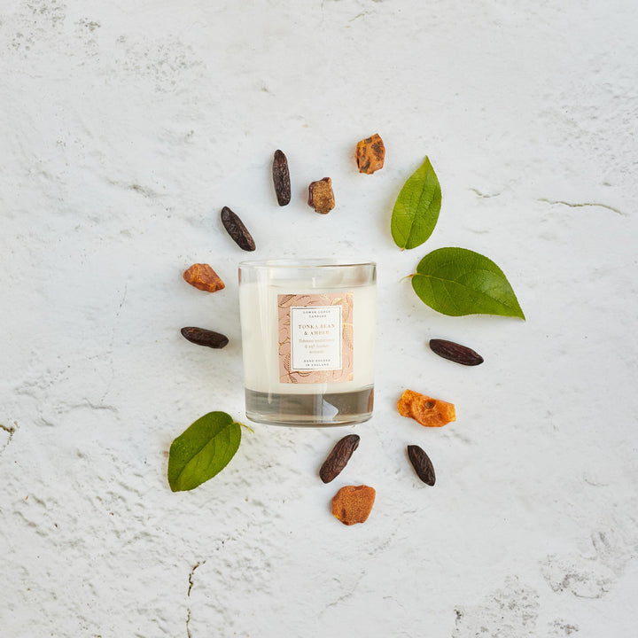 Tonka Bean & Amber Home Scented Candle - Home Candle - Lower Lodge Candles