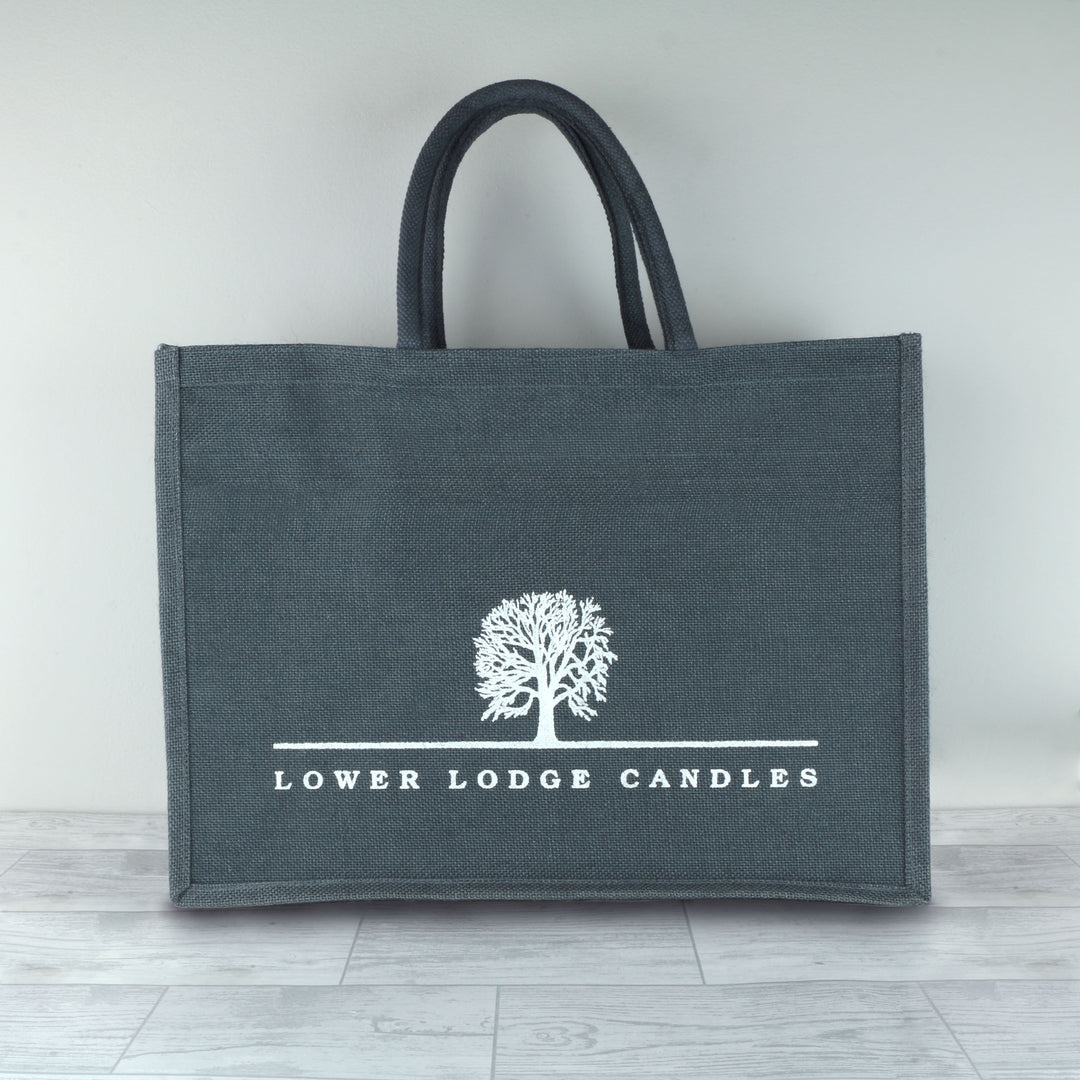 Lower Lodge Candles Grey Canvas Bag - - Lower Lodge Candles