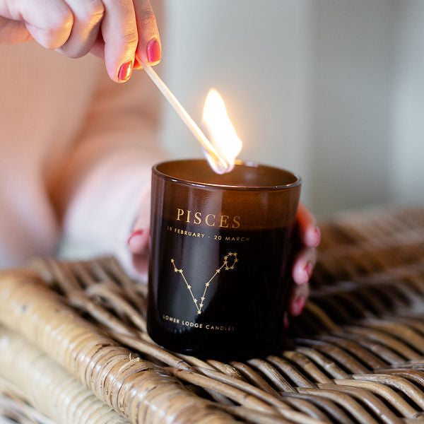 Pisces Zodiac Candle -  - Lower Lodge Candles