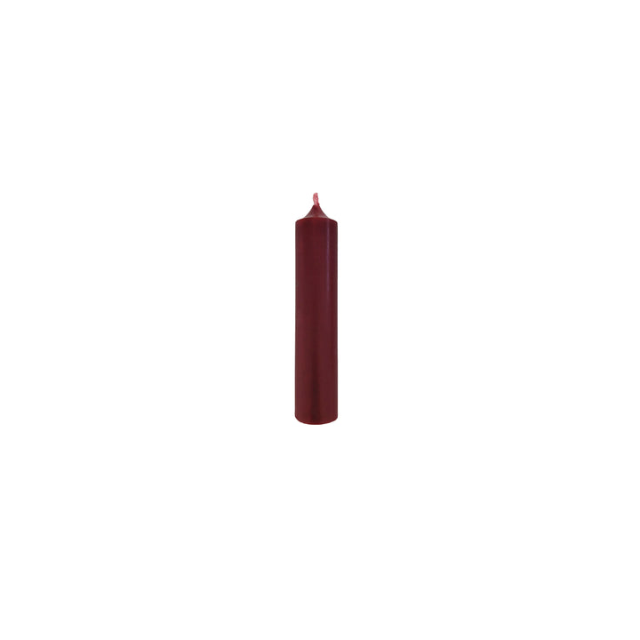 Dark Red Short Dinner Candle - Dinner Candle - Lower Lodge Candles