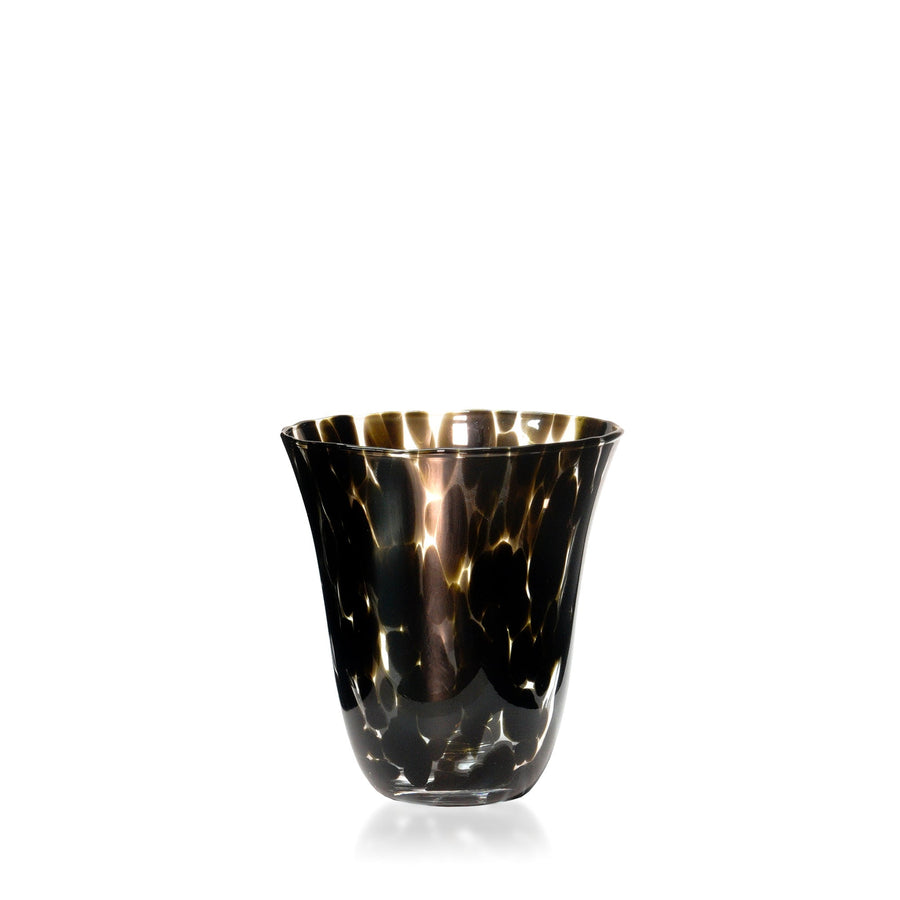 Espezo Glassware - Luxury Large Traditional Vase with a Black Decoration - - Espezo