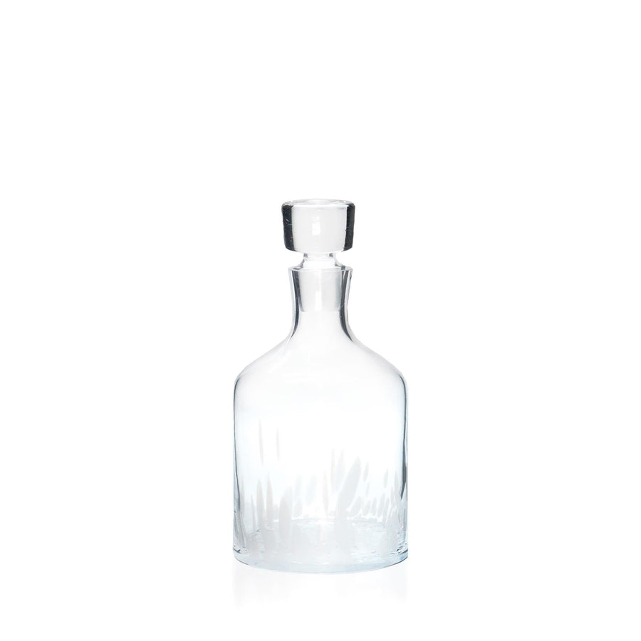 Espezo Glassware - Luxury Traditional Decanter with a White Art Decoration - - Espezo