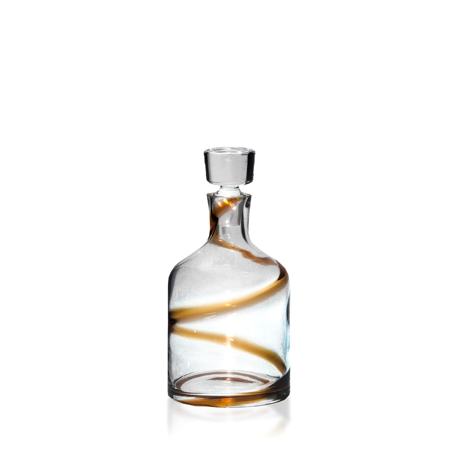 Espezo Glassware - Luxury Traditional Decanter with a Amber Art Decoration - - Espezo