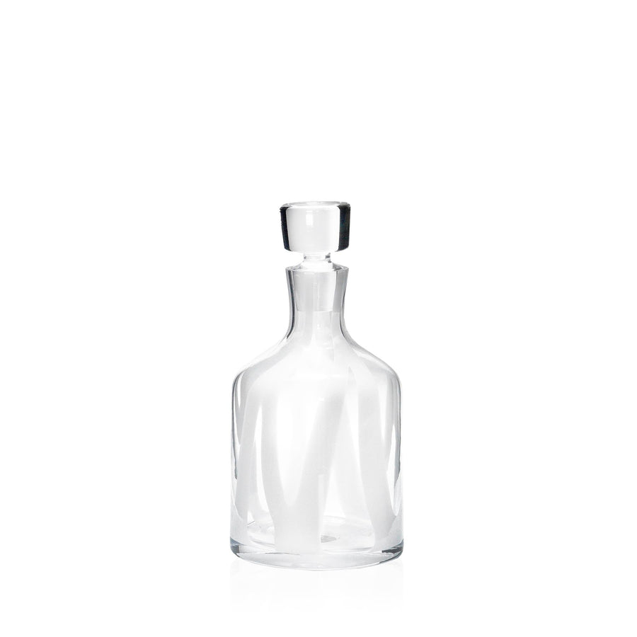 Espezo Glassware - Luxury Traditional Decanter with a Art White Decoration - - Espezo