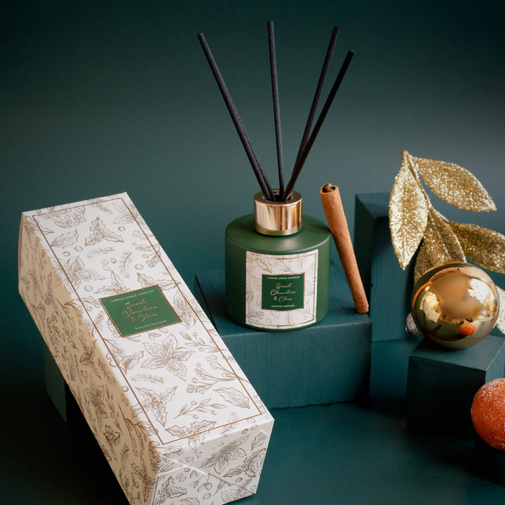 Spiced Clementine and Clove Scented Reed Diffuser