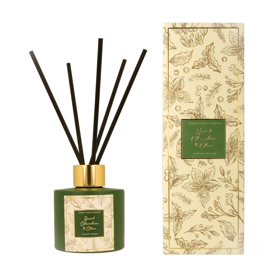 Spiced Clementine and Clove Scented Reed Diffuser
