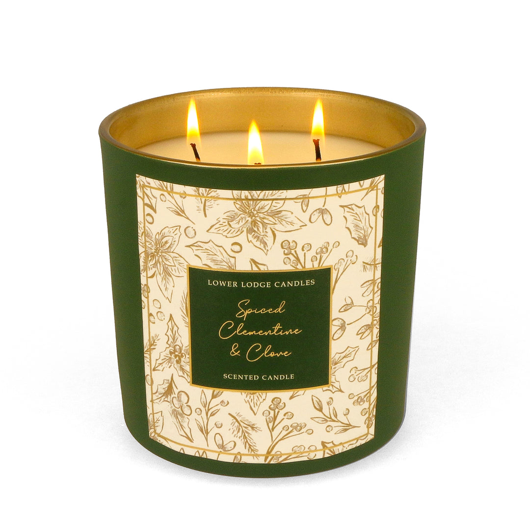 Spiced Clementine and Clove 3 Wick Scented Candle