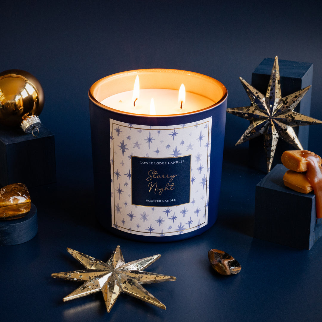 Starry Night 3 Wick Scented Candle