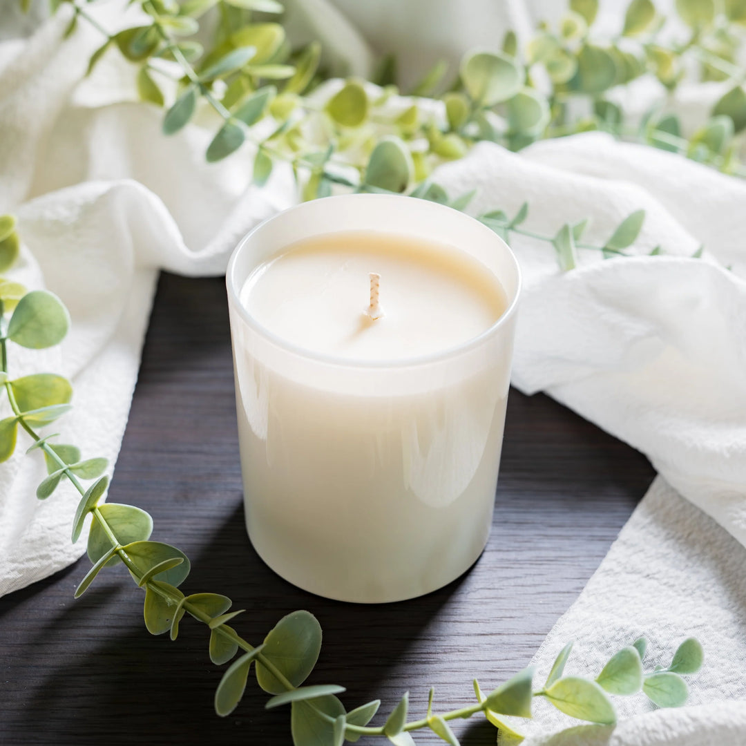 White Label - 30cl Lotti Candle Glass - External Gloss White