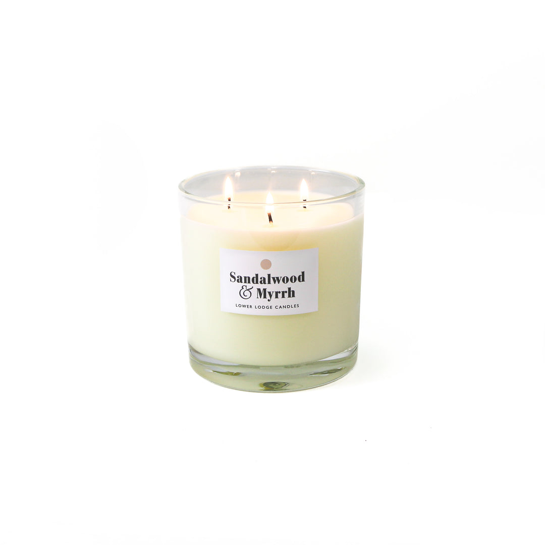 Sandalwood and Myrrh 3 Wick Scented Candle