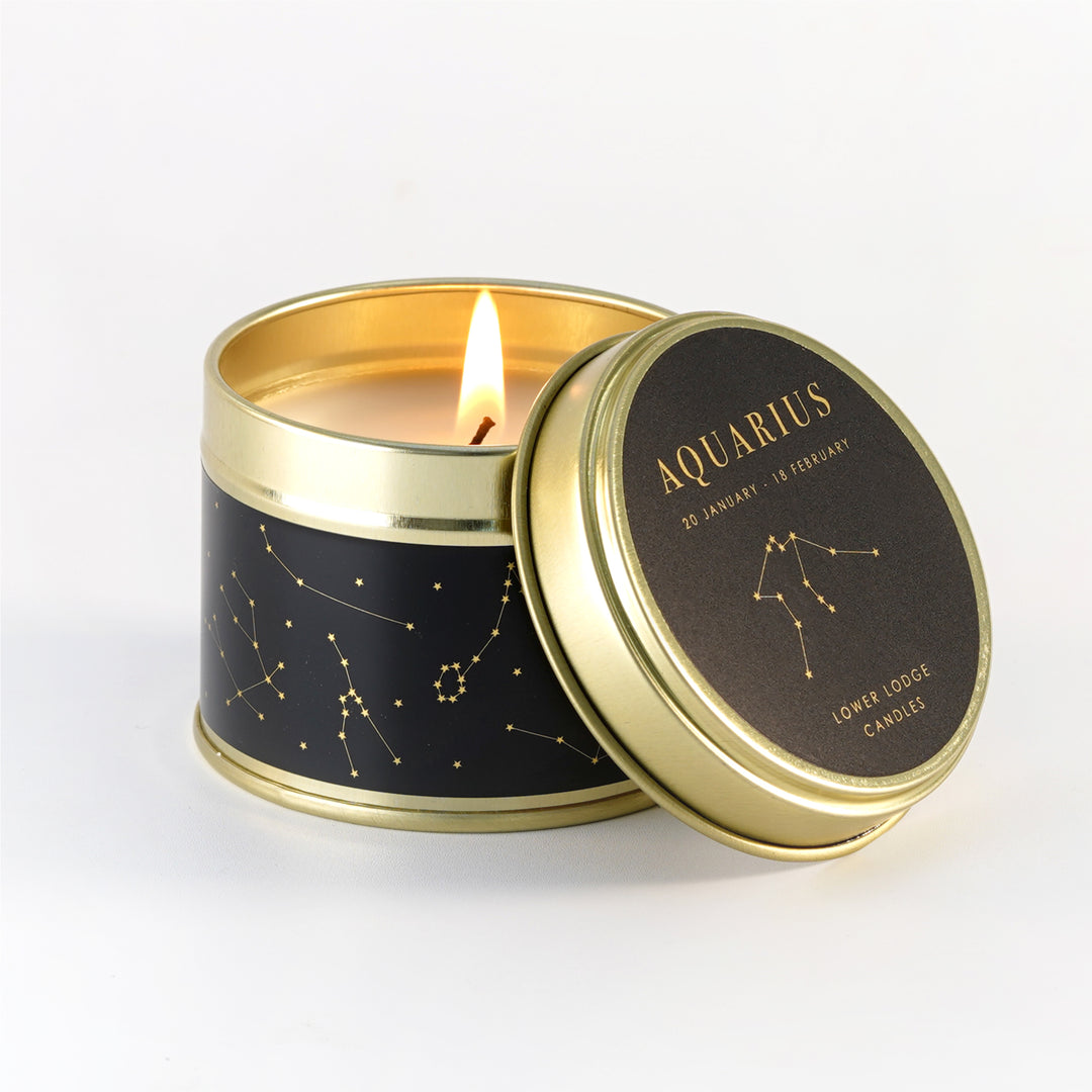 Aquarius Scented Tin Candle