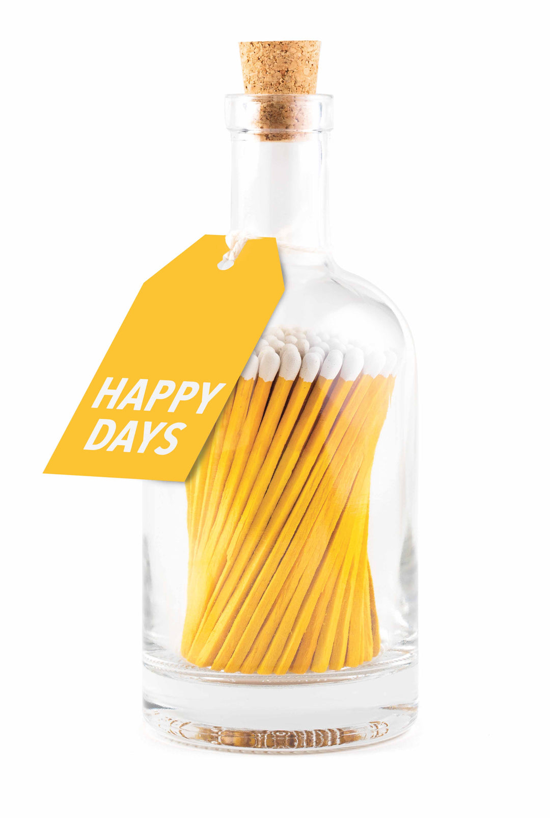 Archivist Yellow Happy Days Matches Bottle