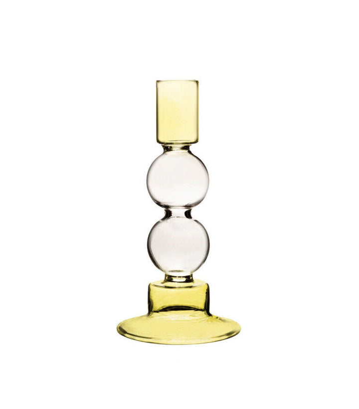 Sass & Belle Two Tone Bubble Candle Holder - Olive & Grey