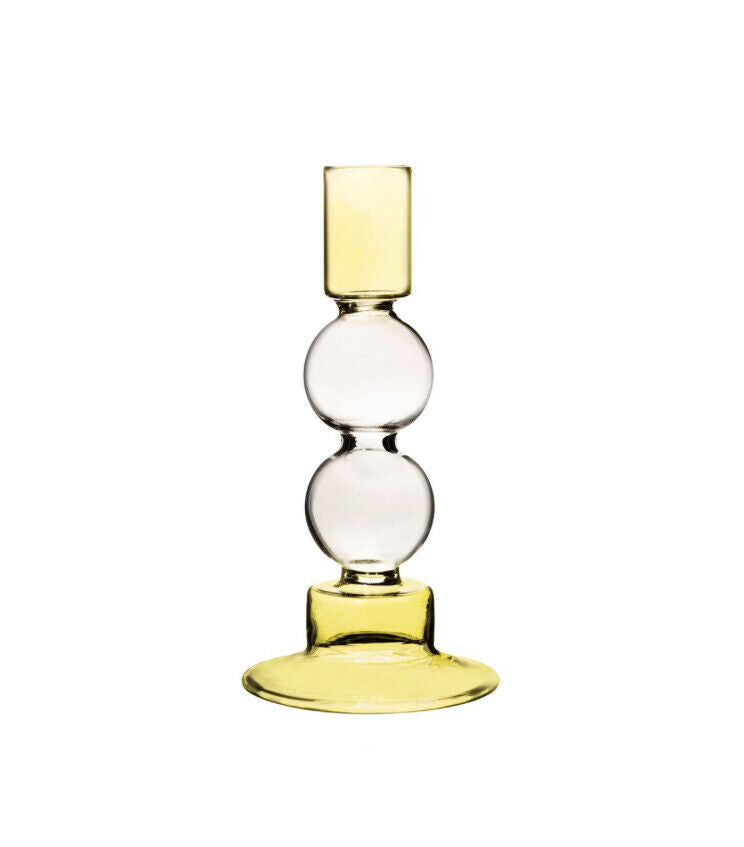 Sass & Belle Two Tone Bubble Candle Holder - Olive & Grey
