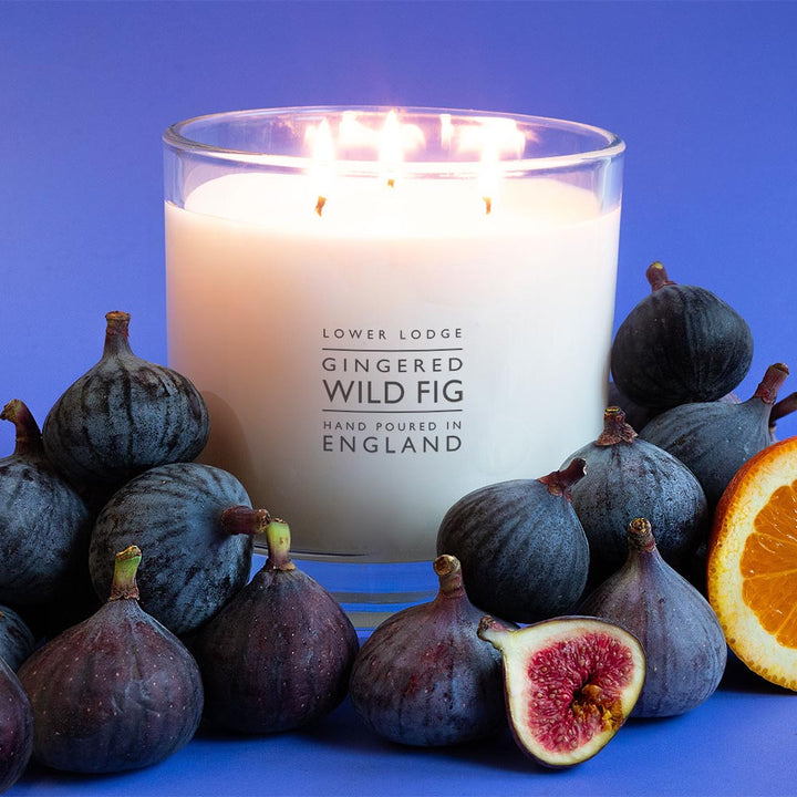 Gingered Wild Fig Deluxe Scented Candle - Deluxe Candle - Lower Lodge Candles