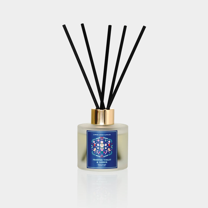 Frosted Violet and Amber Scented Reed Diffuser