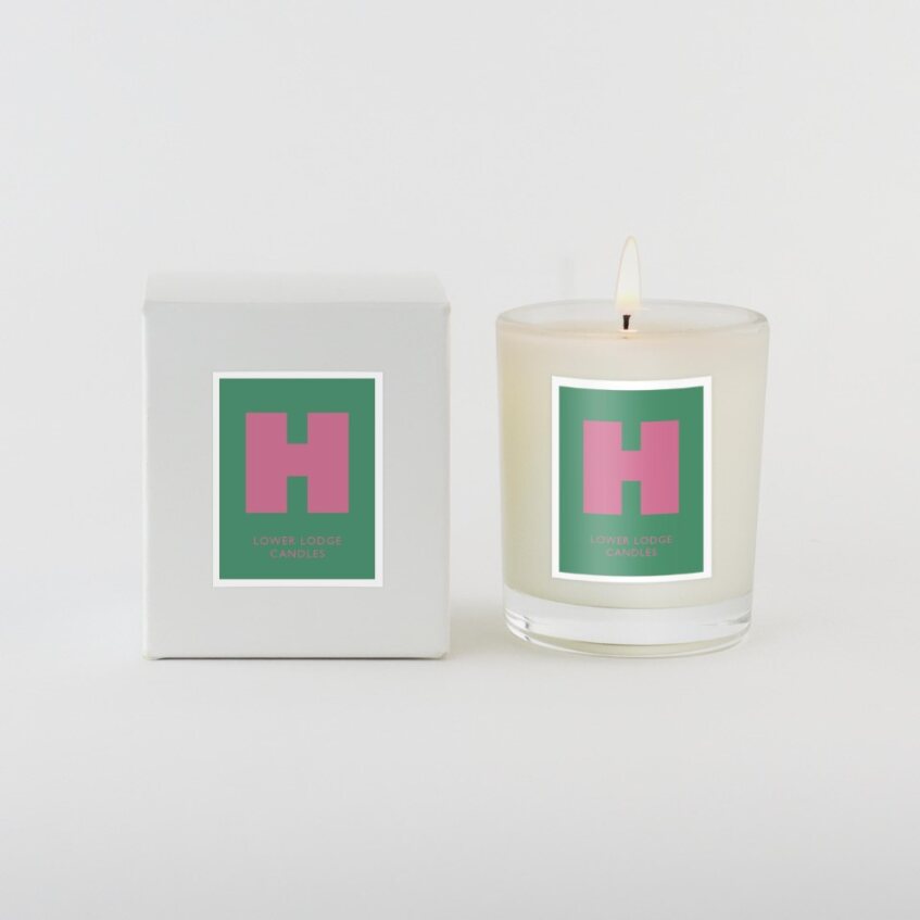 Christmas Alphabet Scented Candle - 'H'