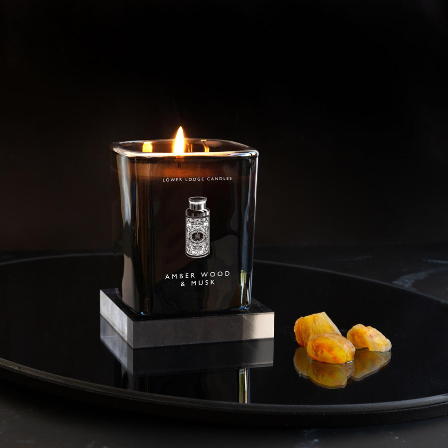 Amber Wood & Musk Home Scented Candle