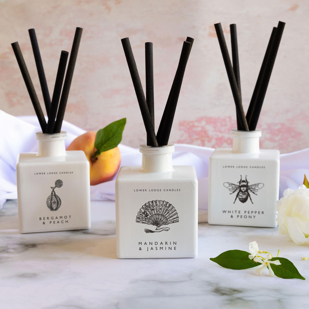 Bergamot & Peach Scented Reed Diffuser