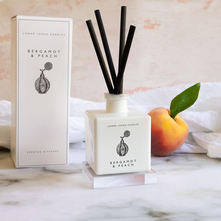 Bergamot & Peach Scented Reed Diffuser