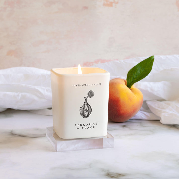 Bergamot & Peach Home Scented Candle