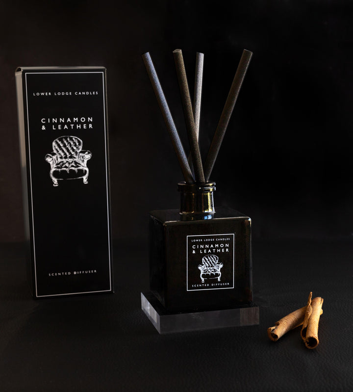 Cinnamon and Leather Reed Diffuser for him