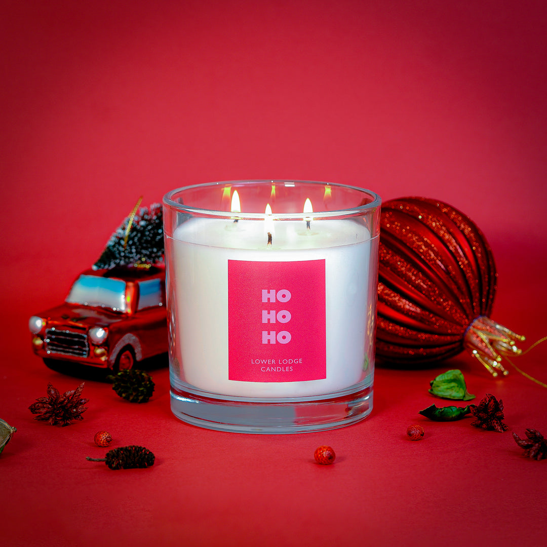 Festive Fireside - Ho Ho Ho Deluxe Candle
