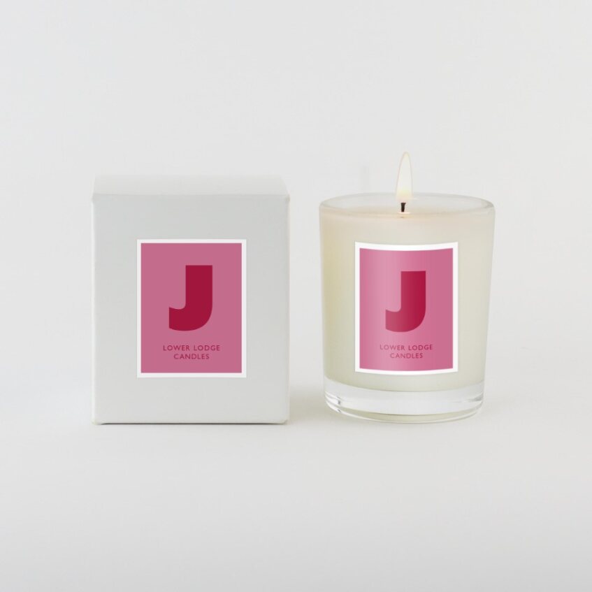 Christmas Alphabet Scented Candle - 'J'