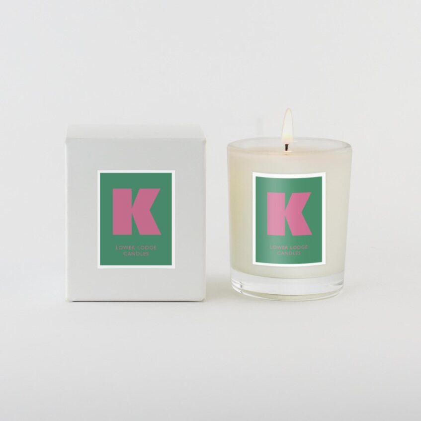 Secret Santa Gifts - Christmas Alphabet Scented Candle - 'K'