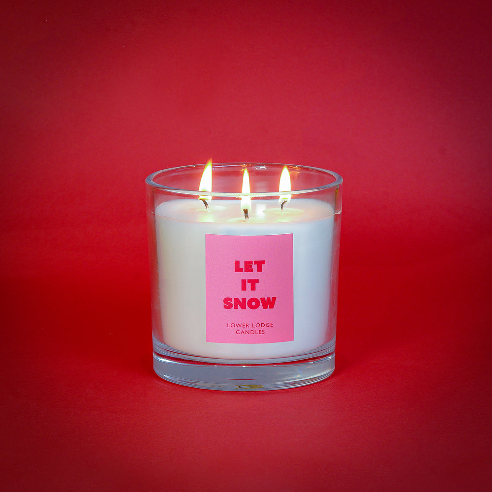 White Suede & Sweet Musk - Let It Snow Deluxe Candle