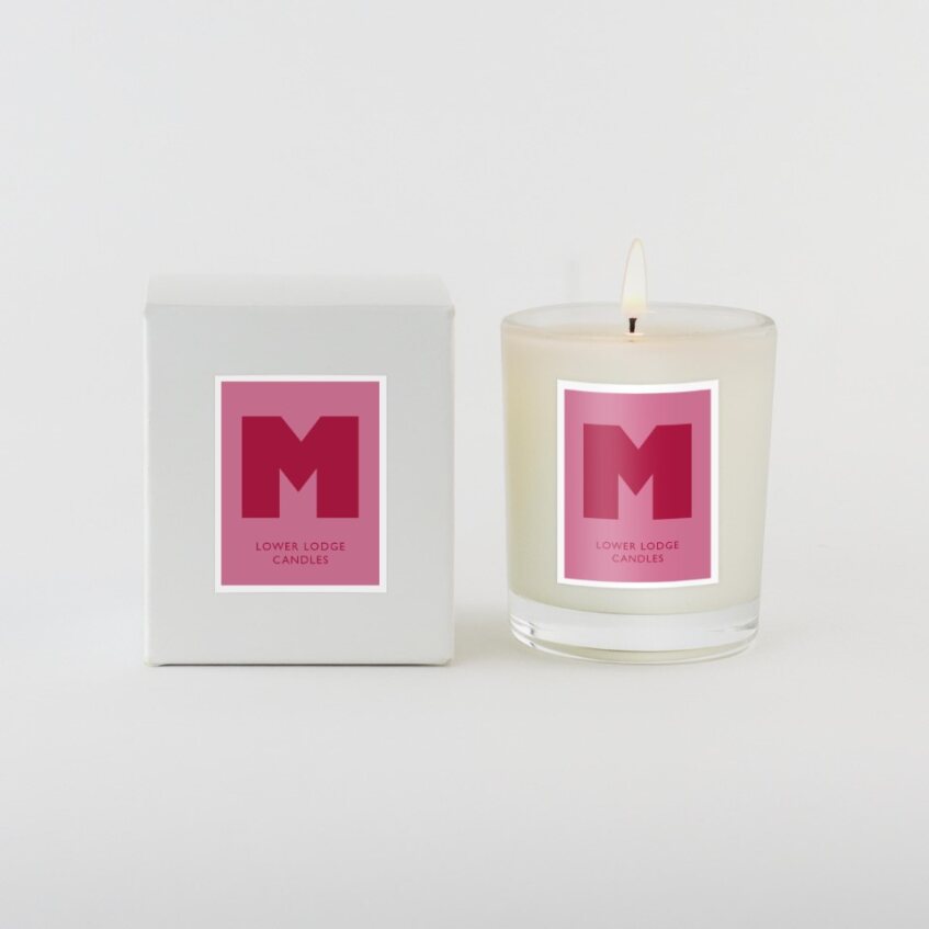 Christmas Alphabet Scented Candle - 'M'