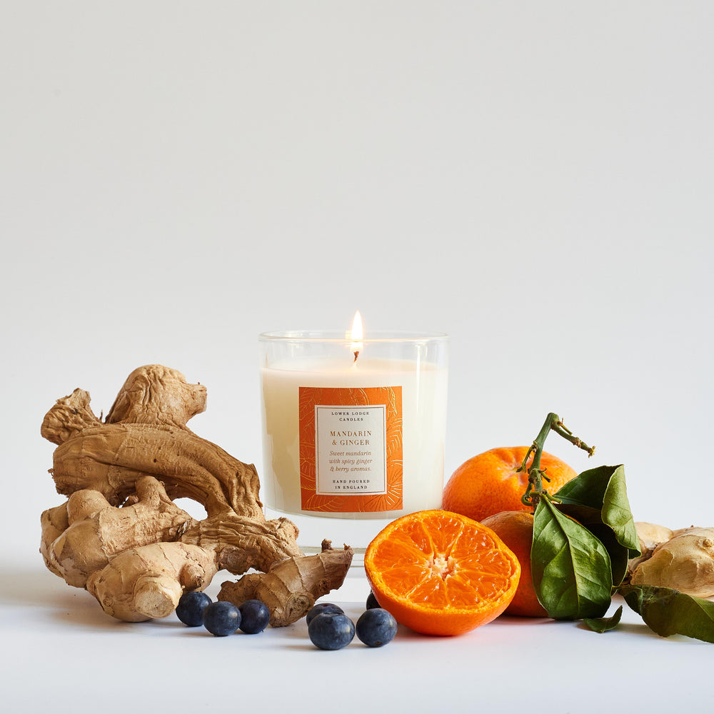 Mandarin & Ginger Home Scented Candle - Home Candle - Lower Lodge Candles