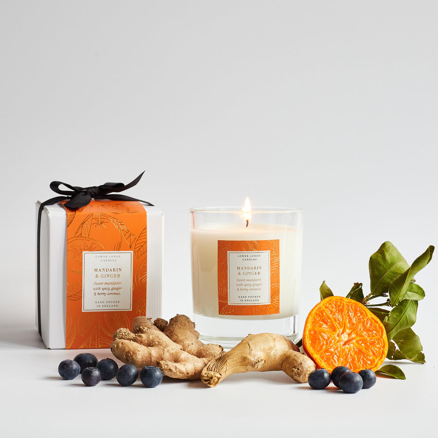 Mandarin & Ginger Home Scented Candle - Home Candle - Lower Lodge Candles
